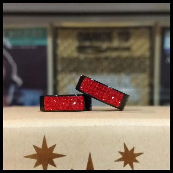 NIP Gorgeous, Unique Sunset Orange Hoop Ea… - Picture 4 of 4